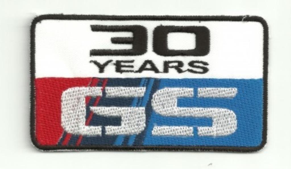Patch BMW GS 30 years - 84 x 49 mm, Ophalen of Verzenden, Nieuw
