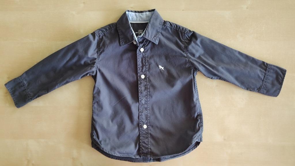 Grijs hemd lange mouw H&M, maat 92, Kinderen en Baby's, Kinderkleding | Maat 92, Gebruikt, H&M, Overhemd of Blouse, Ophalen of Verzenden