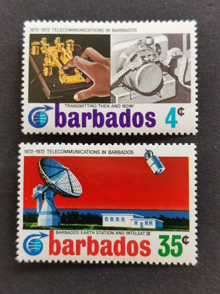 Barbados 1972 - 100 jaar telecommunicatie met Barbados *, Ophalen of Verzenden, Postfris, Midden-Amerika