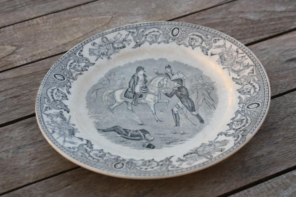 Retro vintage antieke oude borden Napoleon, Ophalen of Verzenden