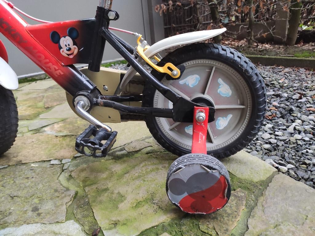 Kinderfiets Mickey Mouse Limited edition, Fietsen en Brommers, Ophalen, Gebruikt, Verstelbare zitting