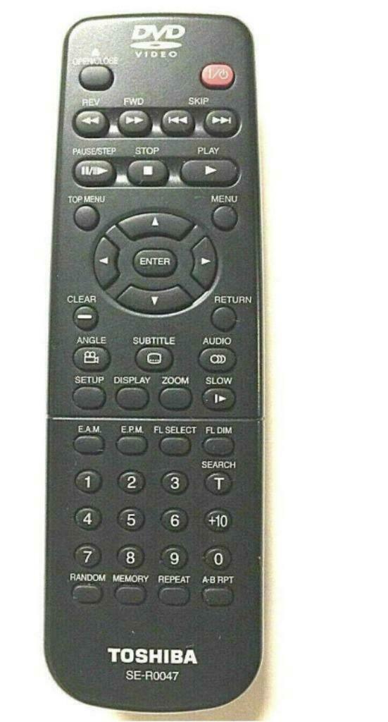 Afstandsbediening Toshiba SE-R0047   DVD, Ophalen of Verzenden, Gebruikt, Origineel, Dvd