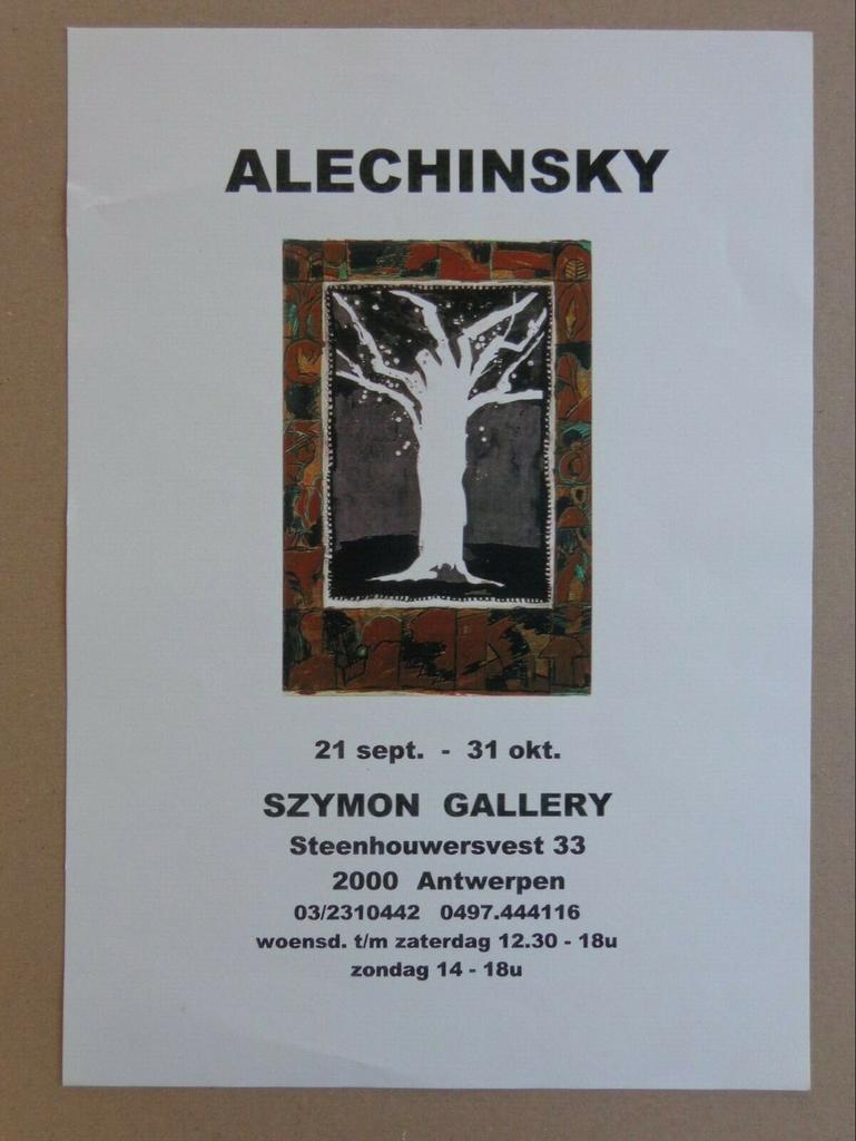 Affiche Alechinsky, Antiek en Kunst, Ophalen of Verzenden