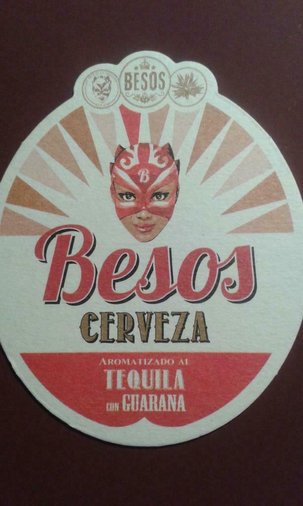 Bierviltje BESOS Cerveza, Verzamelen, Biermerken, Ophalen of Verzenden, Nieuw