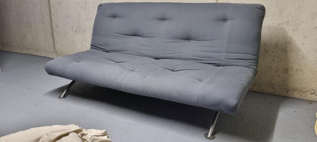 Zetel(bed) 1.40m x 1.90m, Ophalen, Gebruikt, Driepersoons, Rechte bank