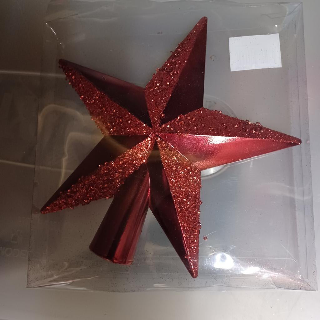 Kerstpiek, ster, rood, Diversen, Kerst, Ophalen of Verzenden, Zo goed als nieuw