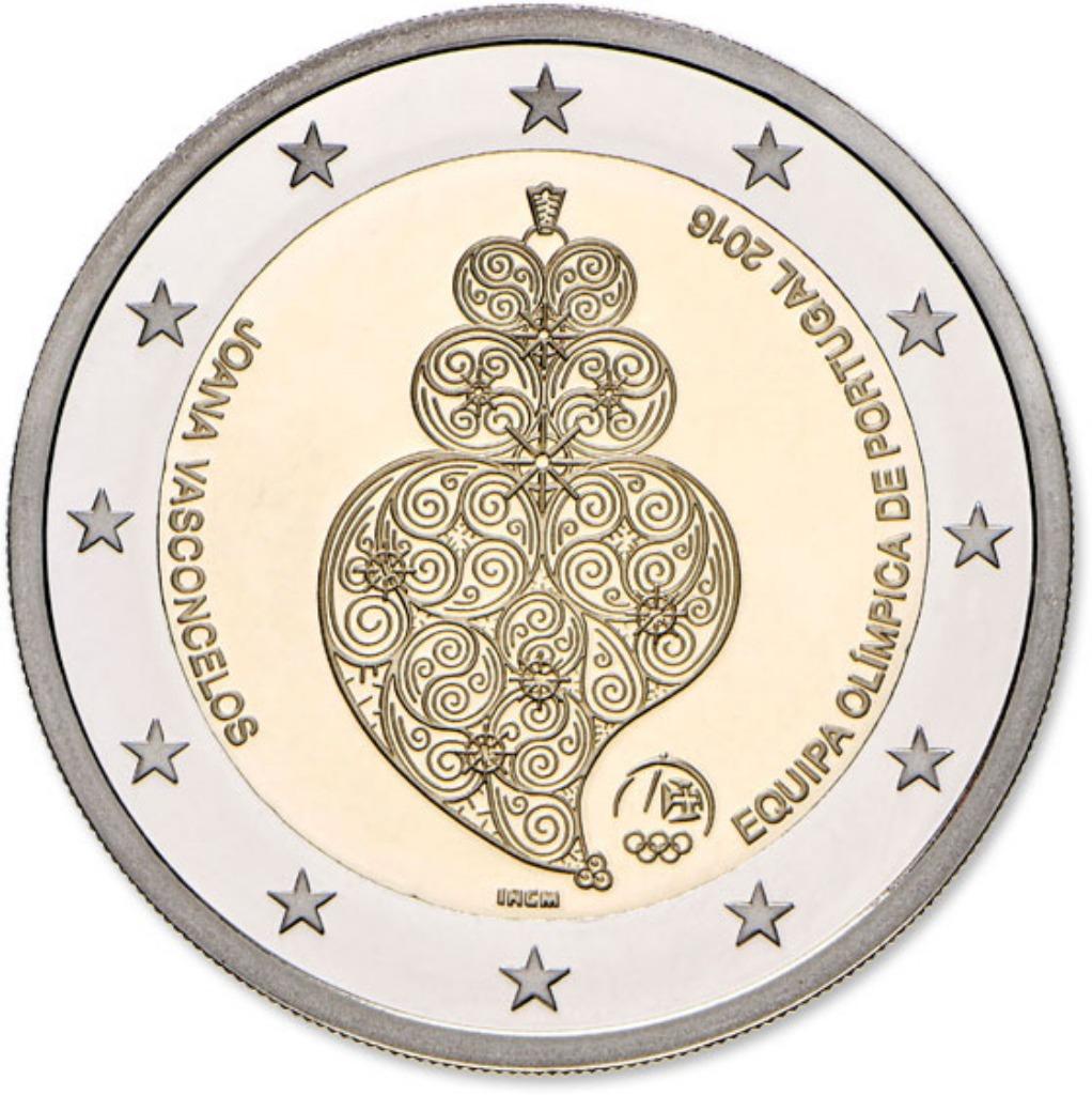 2 euros Portugal 2016 UNC Jeux Olympiques - Rio, Enlèvement ou Envoi, Portugal, 2 euros, Série
