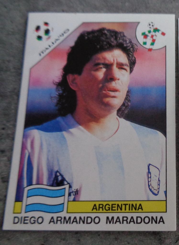 AUTOCOLLANT PANINI HIST.  COUPE MONDE DE FOOT MARADONA, 1X, Envoi, Comme neuf, Autocollant