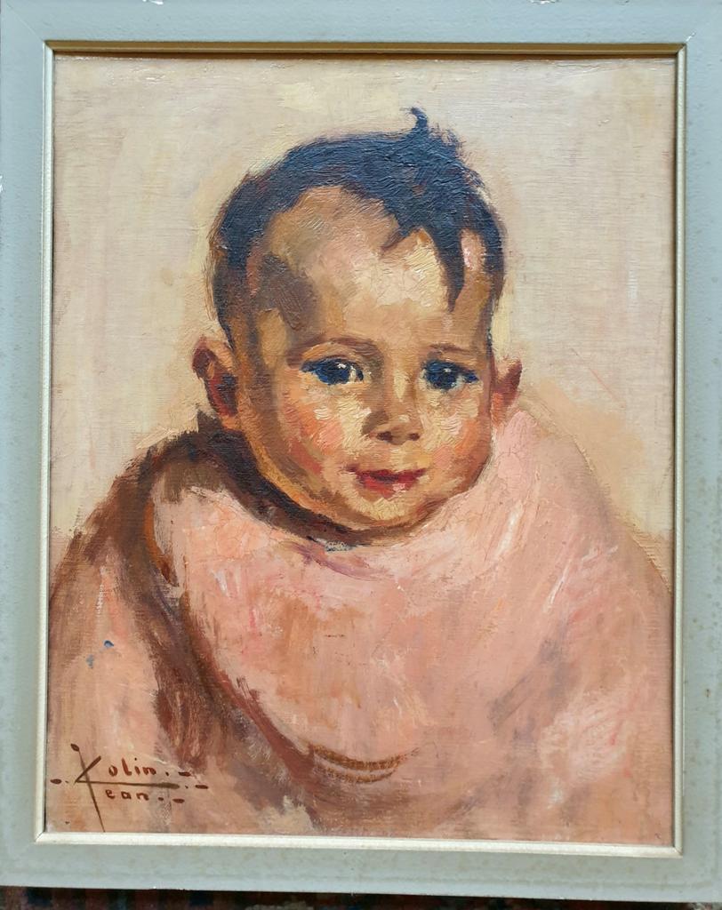 Jean Colin Bruxelles 1881- ! 962 Huile sur toile, Antiquités & Art, Enlèvement ou Envoi