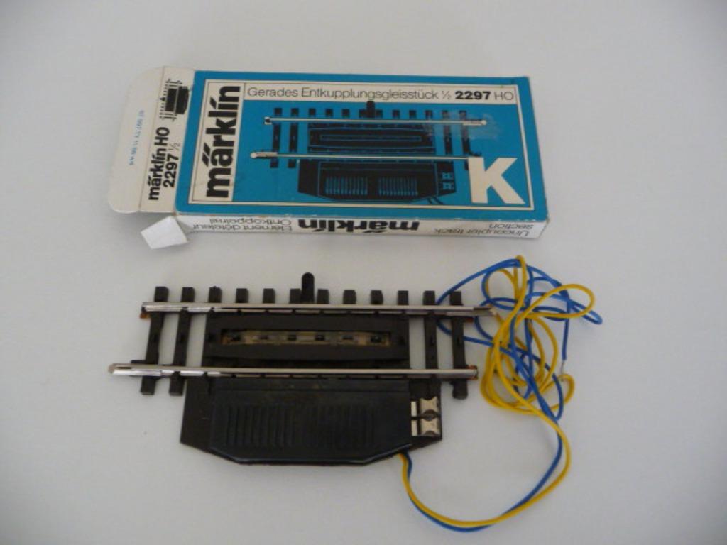 2297 MÄRKLIN HO - STRAIGHT K- SWITCH RAIL/VOIE DE K-TELECOMM, Hobby & Loisirs créatifs, Trains miniatures | HO, Comme neuf, Rails
