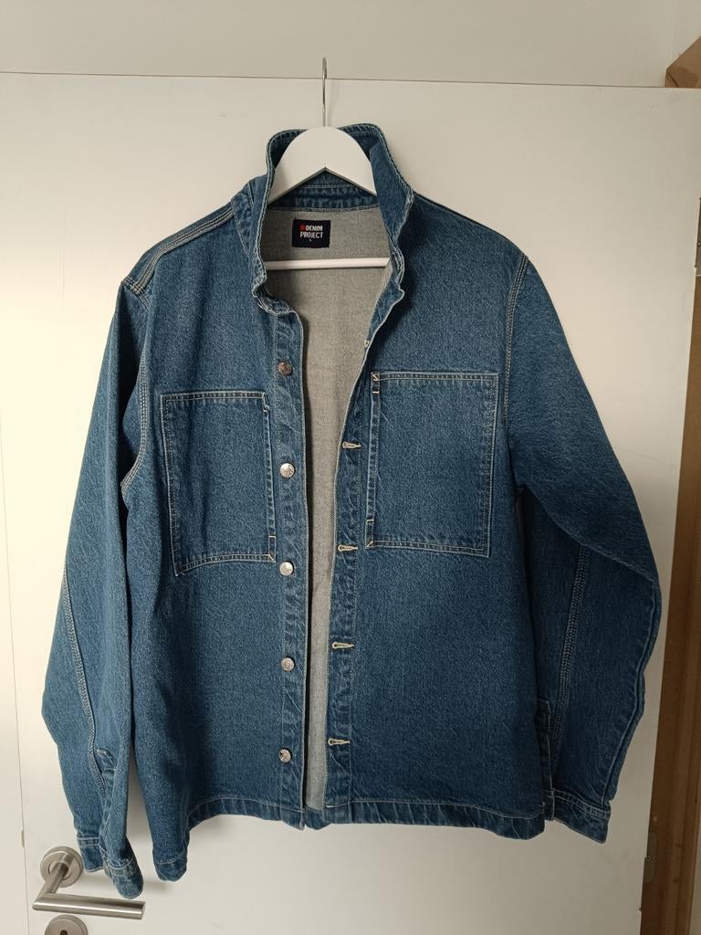 Veste en jeans homme large neuve, Ophalen, Nieuw, Maat 52/54 (L), Blauw