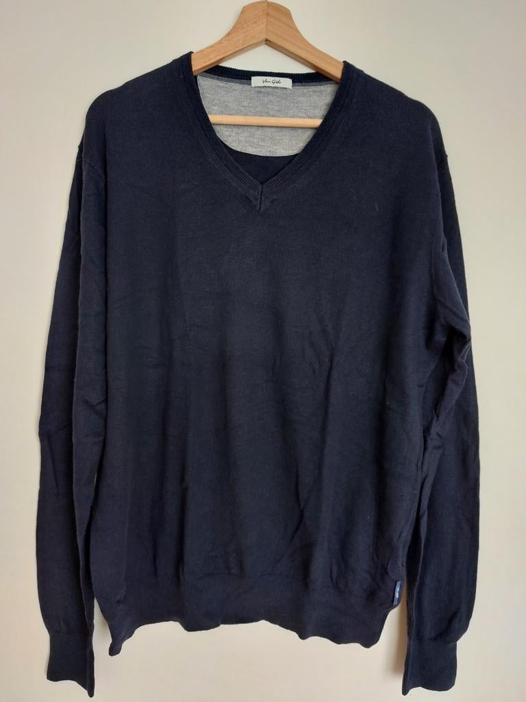 Blauwe trui van Van Gils - maat L, Maat 52/54 (L), Blauw, Gedragen, Van Gils