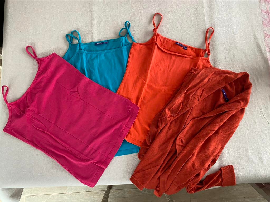 Lot 3 topjes en 1 gilet van Mexx, Kleding | Dames, Mexx, Oranje, Ophalen of Verzenden, Zo goed als nieuw