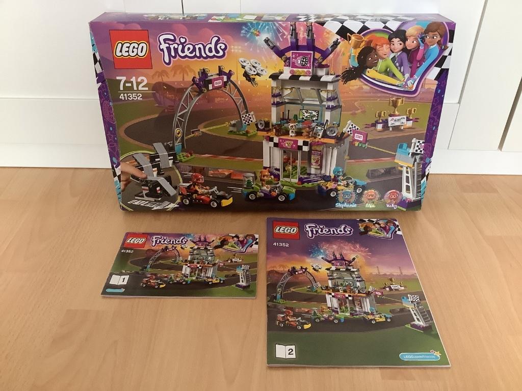Lego Friends 41352 Racecircuit, Kinderen en Baby's, Speelgoed | Duplo en Lego, Zo goed als nieuw, Lego, Complete set, Ophalen
