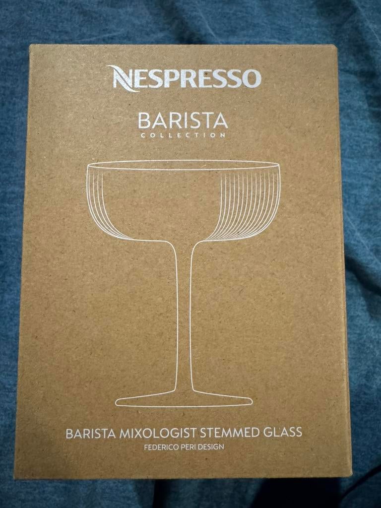 Nespresso Barista Federico Peri glas nieuw ontwerp, Elektronische apparatuur, Ophalen of Verzenden, Nieuw