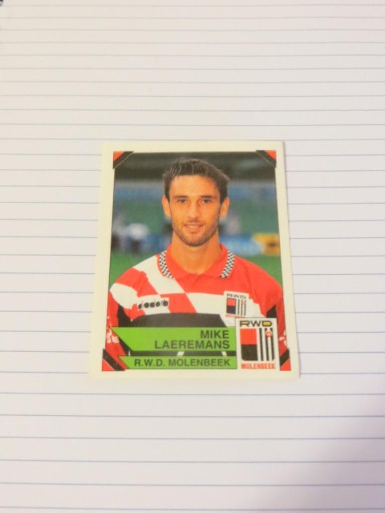 Voetbal: Sticker football 95 :  Mike Laeremans - RWDM, Enlèvement ou Envoi, Neuf, Autocollant
