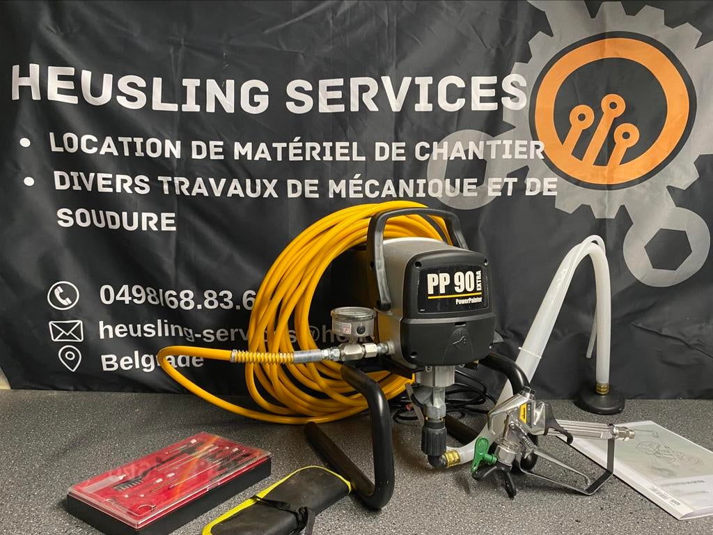 Location airless wagner pp90, Bricolage & Construction, Enlèvement