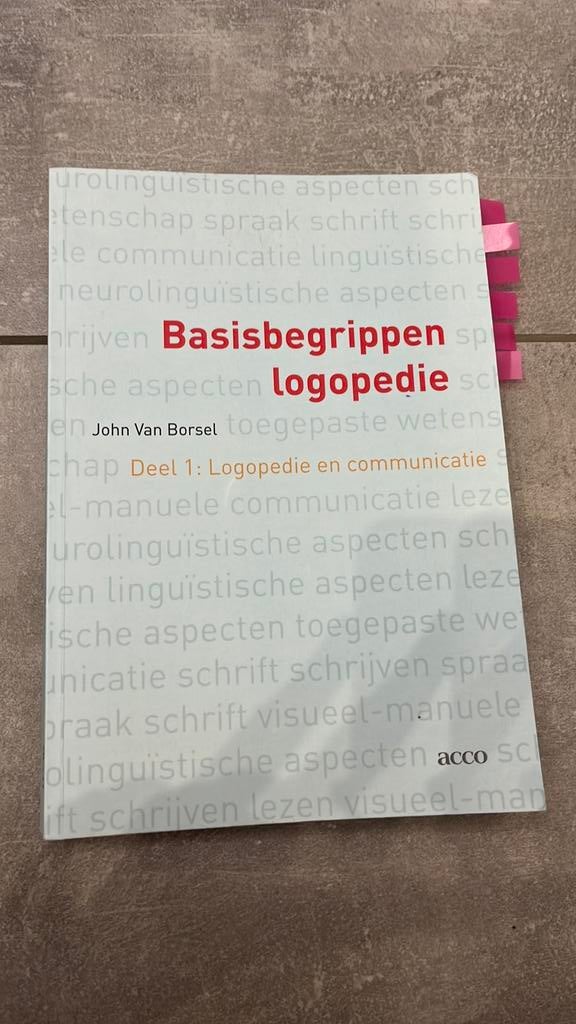 J. Van Borsel - 1 Logopedie en communicatie, Boeken, Ophalen of Verzenden, J. Van Borsel
