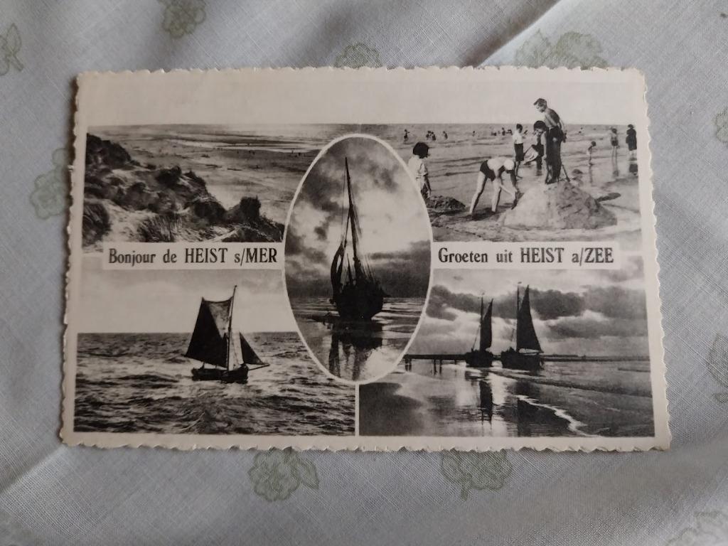 oude postkaarten van " De Belgische kust ", Verzamelen, Ophalen of Verzenden, 1960 tot 1980, Gelopen, West-Vlaanderen