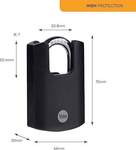 Yale | Padlock voor ketting | Slot | GRATIS LEVERING, Yale, -, Verzenden, -