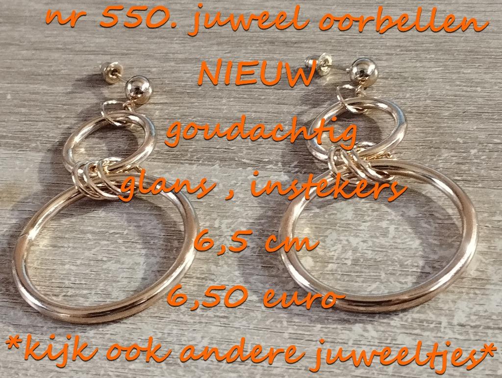 550. Juweel : oorbellen , NIEUW ,  verzending inbegrepen, Overige materialen, Verzenden, Nieuw, Knopjes of Stekers