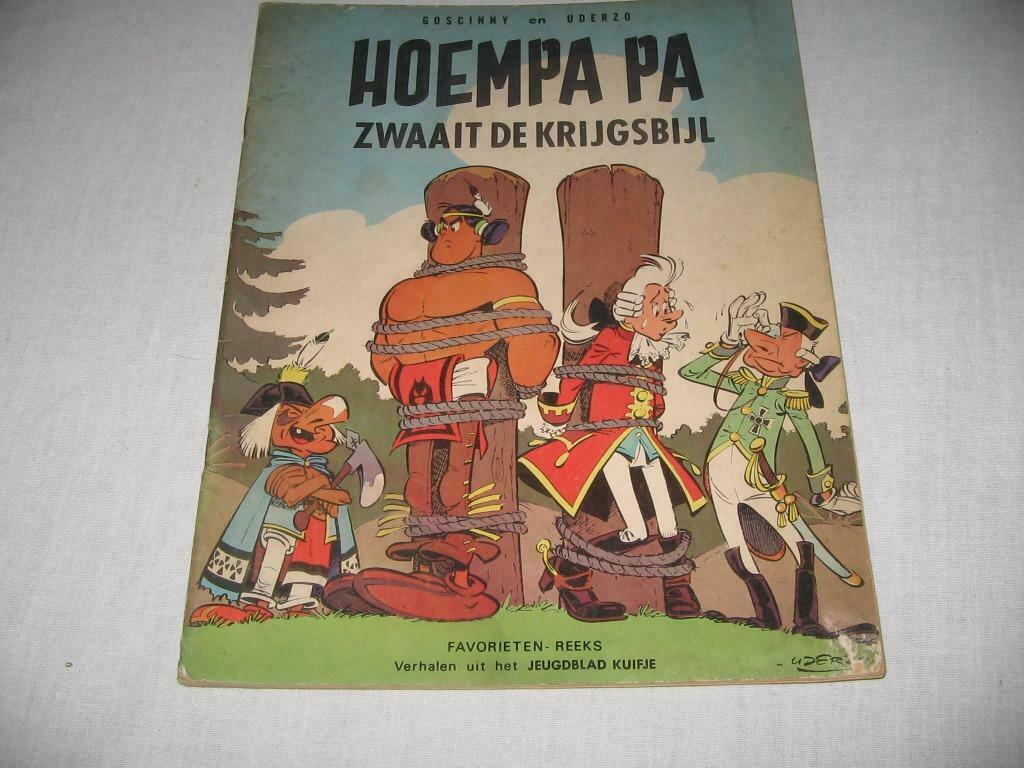 Hoempa Pa zwaait de krijgsbijl nr 7 - EERSTE DRUK, Boeken, Eén stripboek, Verzenden, Gelezen
