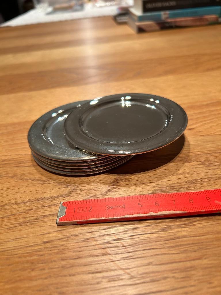 Verzilverde schaaltjes, Antiek en Kunst, Ophalen, Zilver