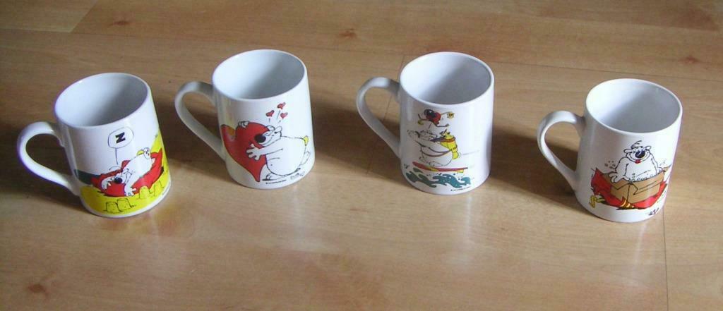 LOT 4 tasses CUBITUS Le Lombard 2002, Collections, Enlèvement ou Envoi, Utilisé