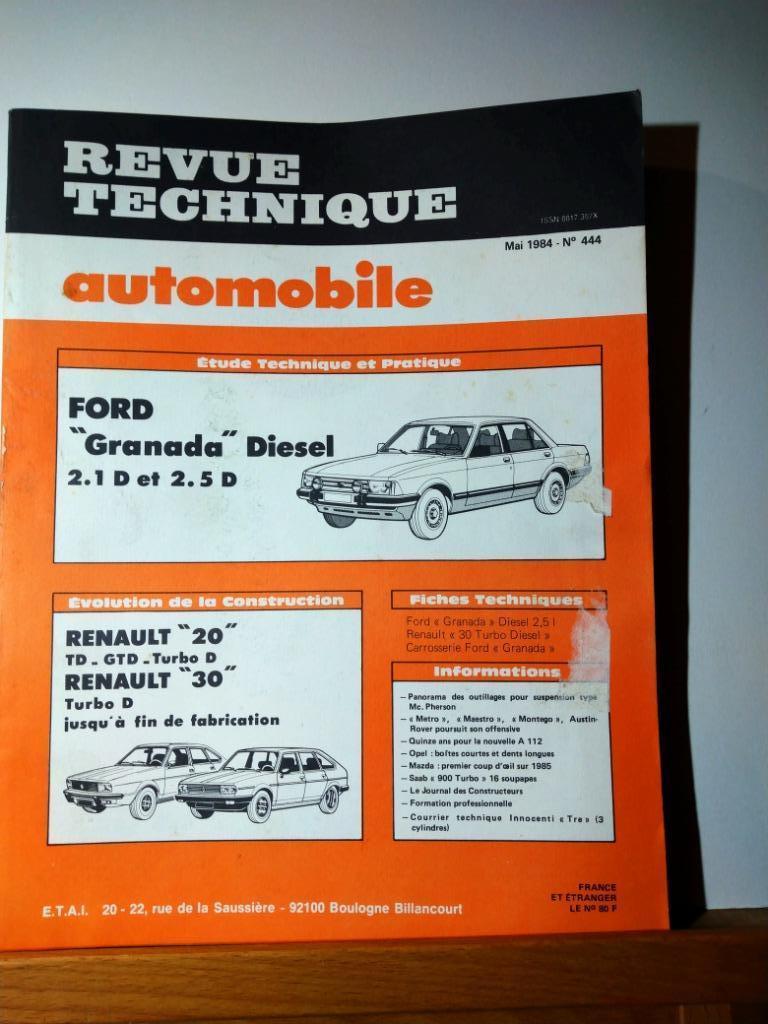 RTA - Ford Granada - Revue technique automobile n 444, Envoi