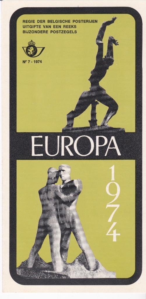 BELGIË - EUROPA 1974, Postzegels en Munten, Postzegels | Europa | België, Met stempel, Europa, Ophalen of Verzenden, Gestempeld