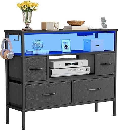 Commode en tissu avec prises | LIVRAISON GRATUITE, Neuf, -, -, YITAHOME