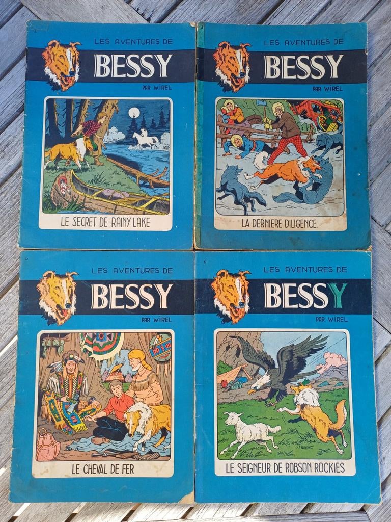 Grand lot de vieux Bessy's francophones non colorés, Livres, BD, Utilisé, Plusieurs BD, Enlèvement ou Envoi
