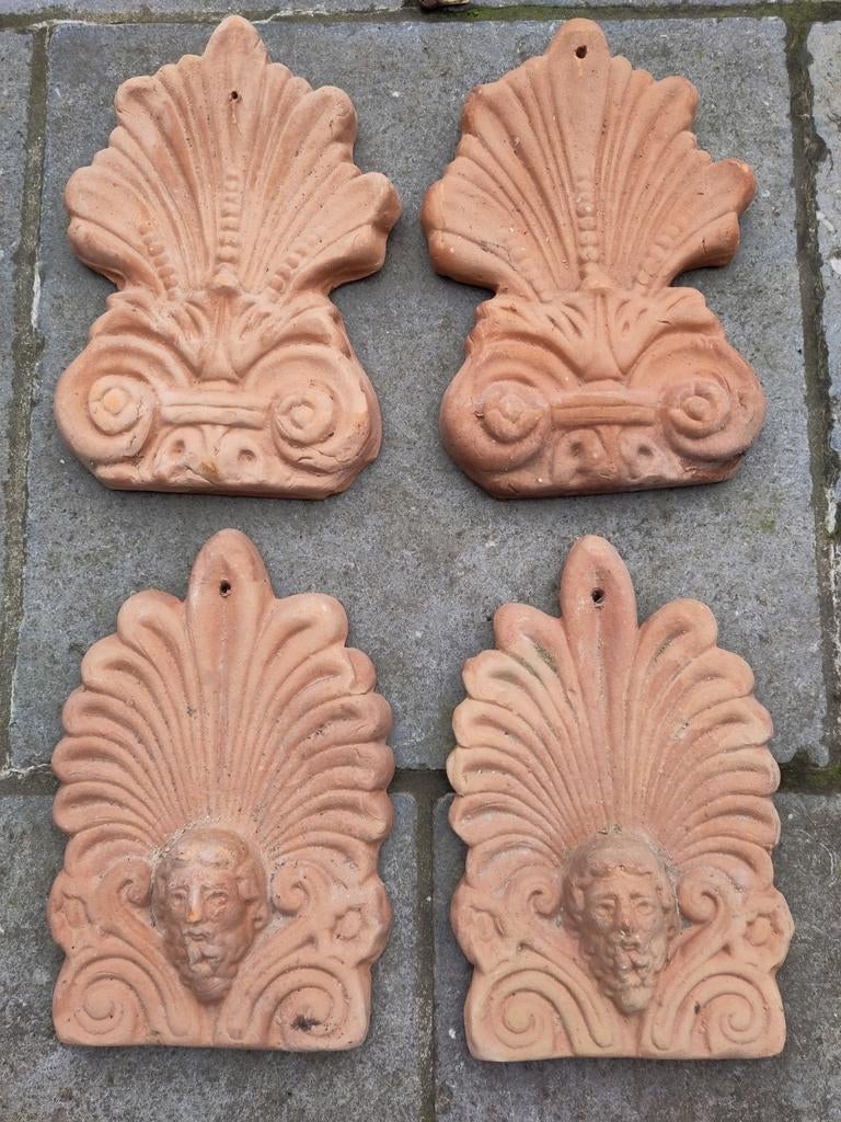Terracotta Griekse wanddecoraties, Tuin en Terras, Ophalen, Zo goed als nieuw