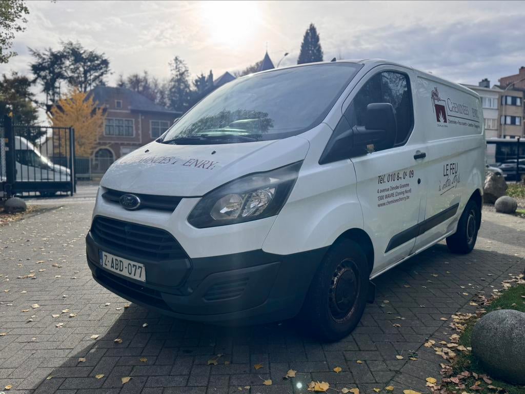 Ford Transit Custom 2.2–2017–300009klm—4699€—, Autos, Achat, Entreprise, Boîte manuelle, Noir