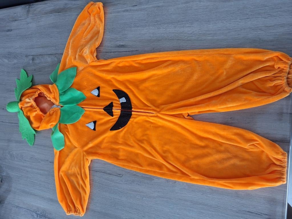 Halloween kostuum pompoen maat 104, Kinderen en Baby's, Ophalen of Verzenden, Zo goed als nieuw