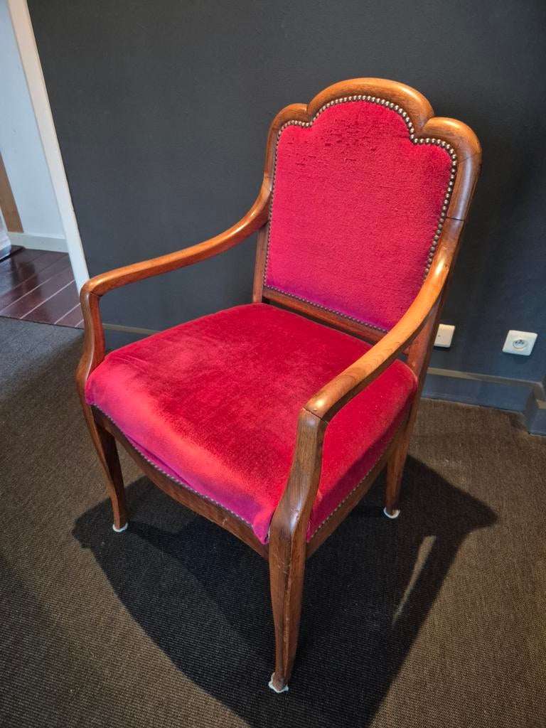 Fauteuil Louis Philippe XIXe, Antiek en Kunst, Ophalen