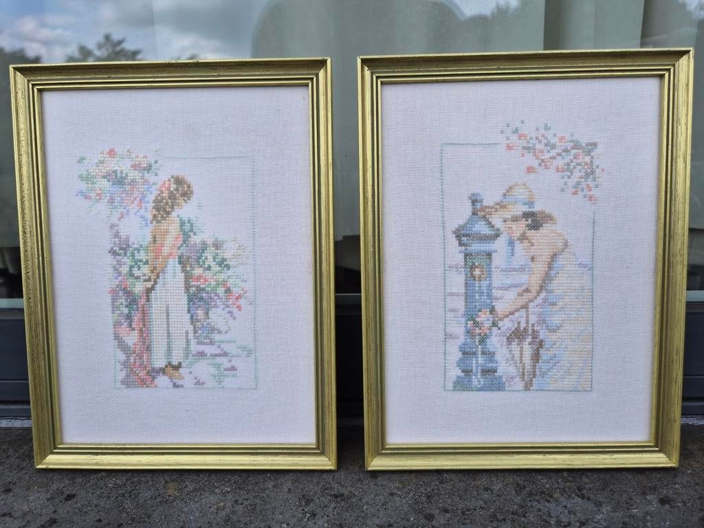 Broderie dans un cadre, Enlèvement ou Envoi