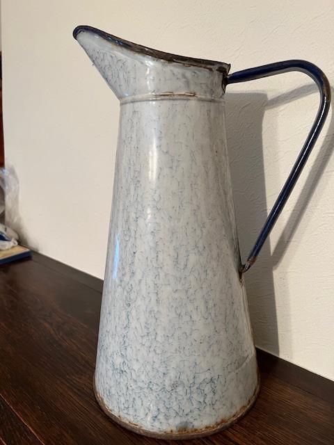 Ancienne cruche à eau émaillée, Antiquités & Art, Enlèvement