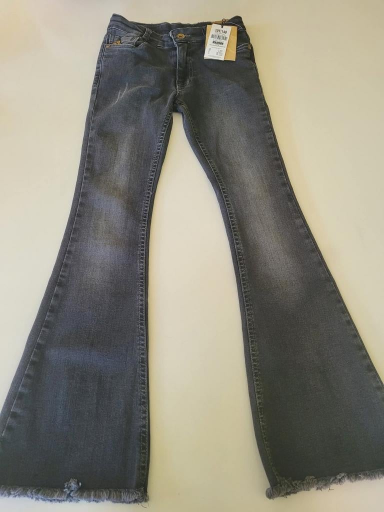 Grijze flared jeans maat 140 van Street Called Madison, Ophalen of Verzenden