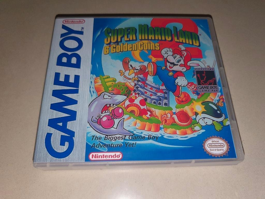 Super Mario Land 2 6 golden coins Game Boy GB Game Case, Envoi, Comme neuf