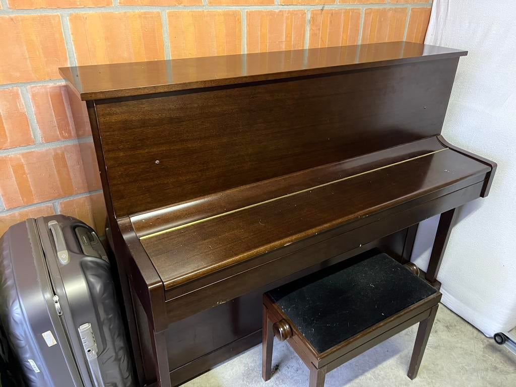 Piano, Musique & Instruments, Pianos, Brillant, Comme neuf, Brun, Enlèvement
