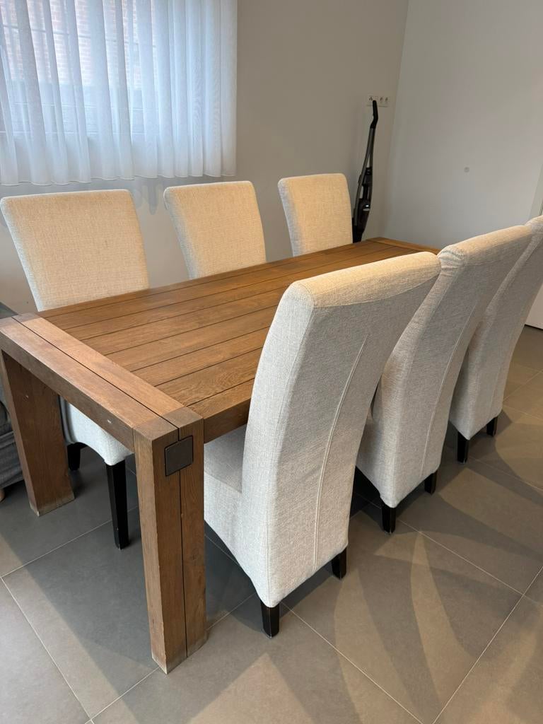 Table à manger avec chaises, Enlèvement, Comme neuf