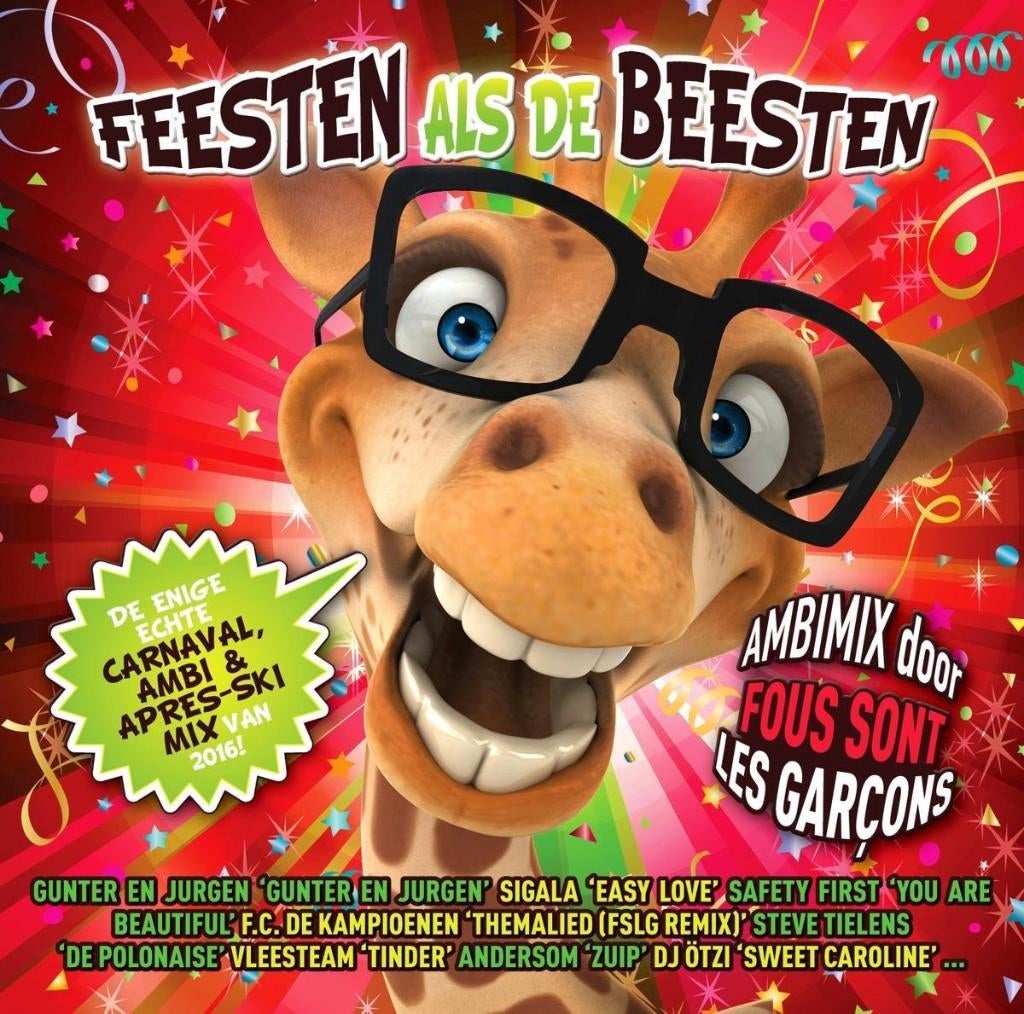 Feesten Als De Beesten (Mix van 2016), Cd's en Dvd's, Ophalen of Verzenden, Zo goed als nieuw, Pop