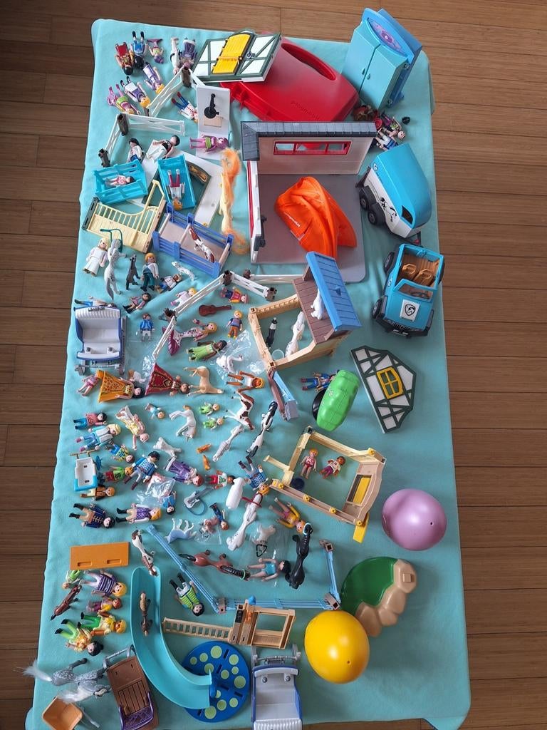Lot de Playmobil chevaux personnages animaux, Enlèvement, Comme neuf