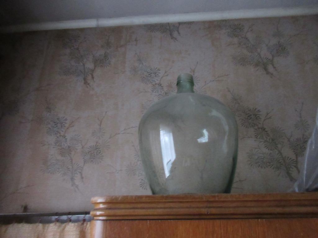 grote glazen bolle fles, Enlèvement, Utilisé
