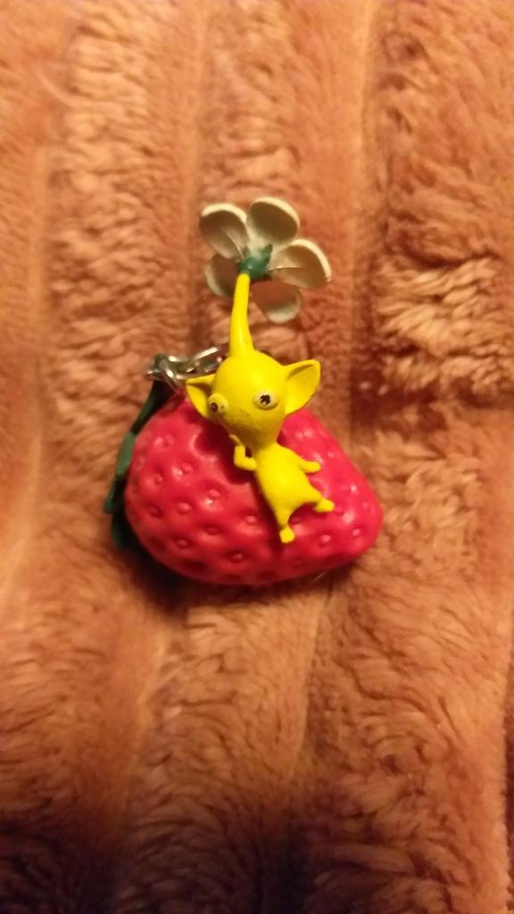 Porte-clés Nintendo Rare Pikmin 3 jaune fraise, Enlèvement