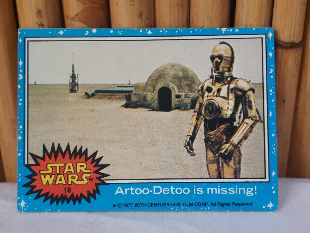 Trading card #18 Star Wars : A New Hope serie 1 Topps R2-D2, Collections, Enlèvement ou Envoi, Utilisé, Autres types