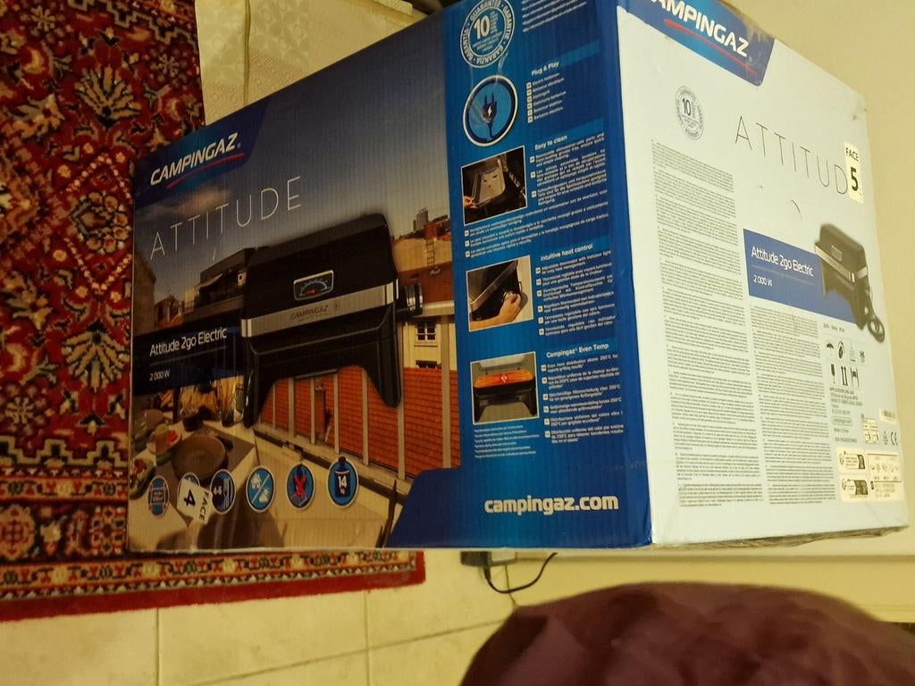 Campingaz attitude 2go Electric bbq - Nieuw en ongeopend, Tuin en Terras, Ophalen of Verzenden, Nieuw, Campingaz