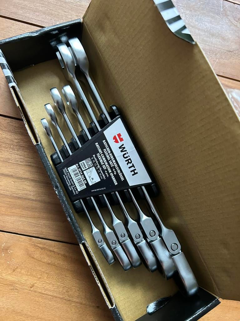 Würth Zebra Clé à molette flexible ensemble 6 PCS Neuf, Ophalen of Verzenden, Nieuw