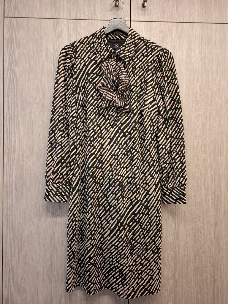 Jurk met riem K design XS, Ophalen, K-design, Zwart, Zo goed als nieuw